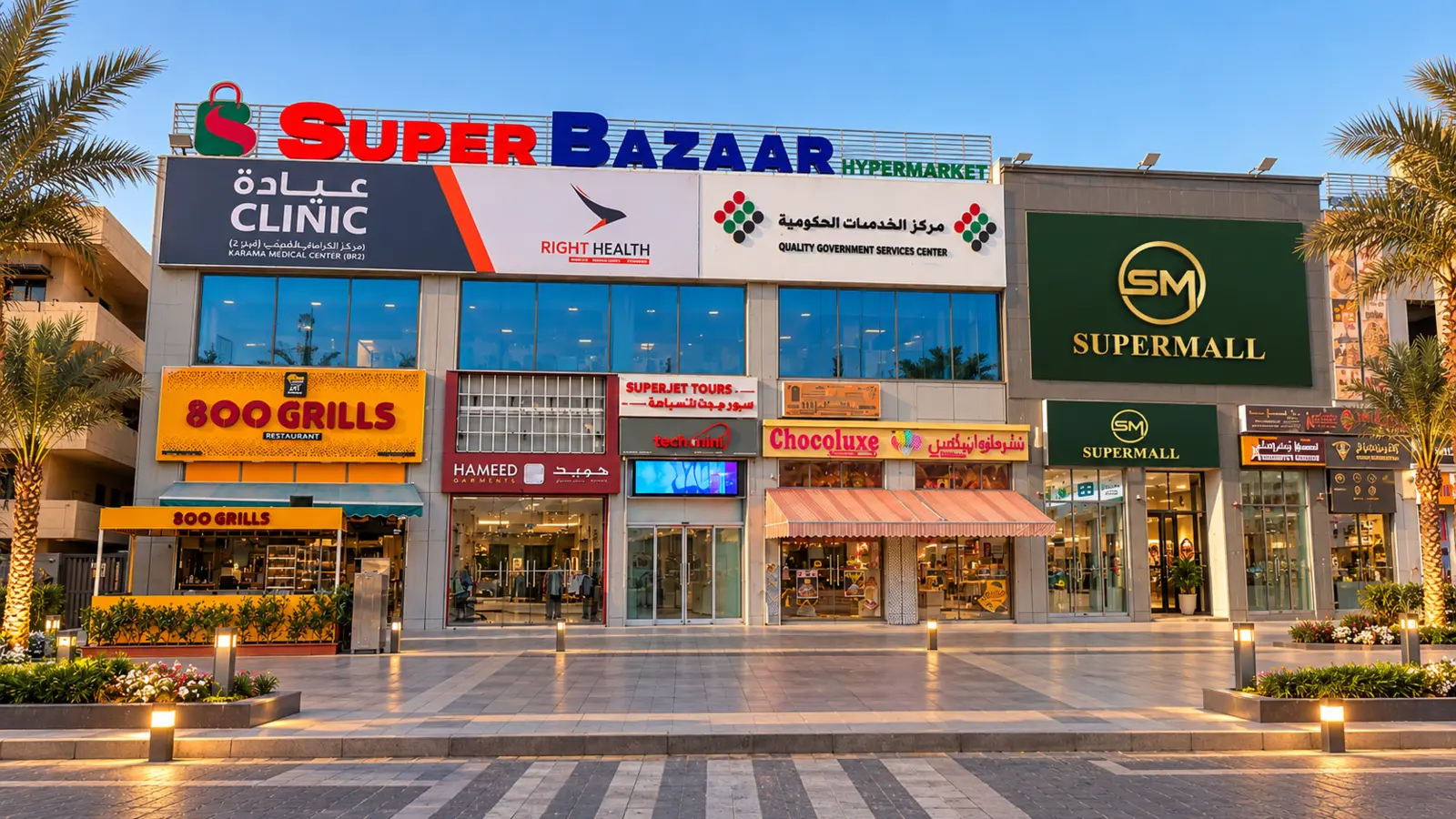 Super Mall building in Jebel Ali